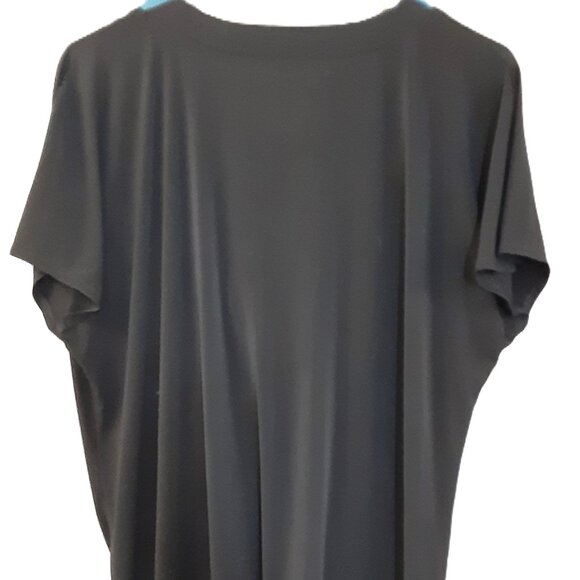 Hampshire Studio Woman's Beaded Top Size 1X, Short Sleeve, Boho, Hippie Pullover - Picture 6 of 7